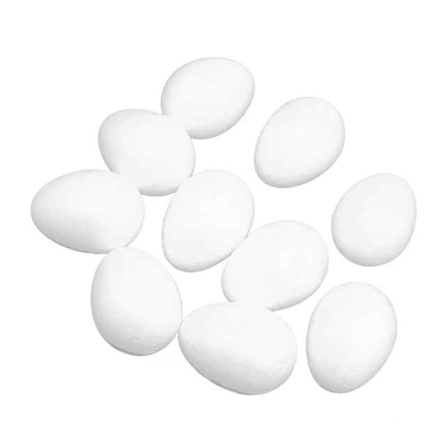 10pcs Espuma De Poliestireno De Modedo Para Bricolaje Decoración De Navidad 8 piezas 8cm Gloria Huevo de Pascua de Espuma