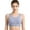 Blue, variant on Plus Size Sports Bras for Women Seamless Compression Racerback High Intensity Wireless Black M