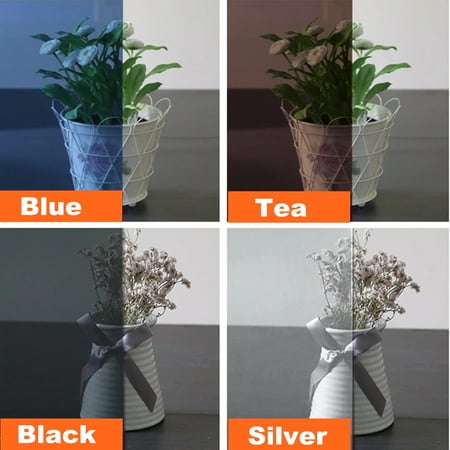 1 Roll One Way Window Film Anti UV Window Film Self Adhesive Decorative Heat Control Privacy Glass Tint for Home and Office Windows 19.7''x78.7''