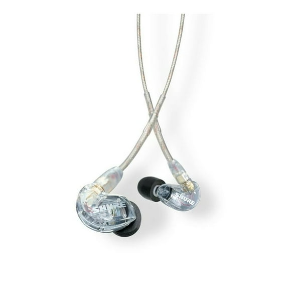 Shure SE215 PRO Auriculares con cable - Auriculares profesionales con aislamiento de sonido, sonido claro y graves profundos, microcontrolador dinámico único, monitor intrauditivo de ajuste seguro, ad