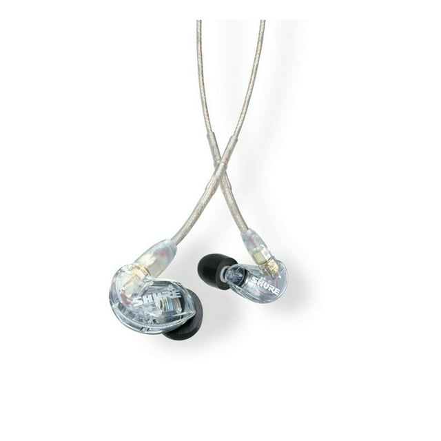 Shure SE215 PRO Auriculares con cable - Auriculares profesionales con aislamiento de sonido, sonido claro y graves profundos, microcontrolador dinámico único, monitor intrauditivo de ajuste seguro, ad
