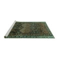 thumbnail image 2 of Ahgly Company Machine Washable Indoor Rectangle Persian Turquoise Blue Traditional Area Rugs, 4' x 6', 2 of 4