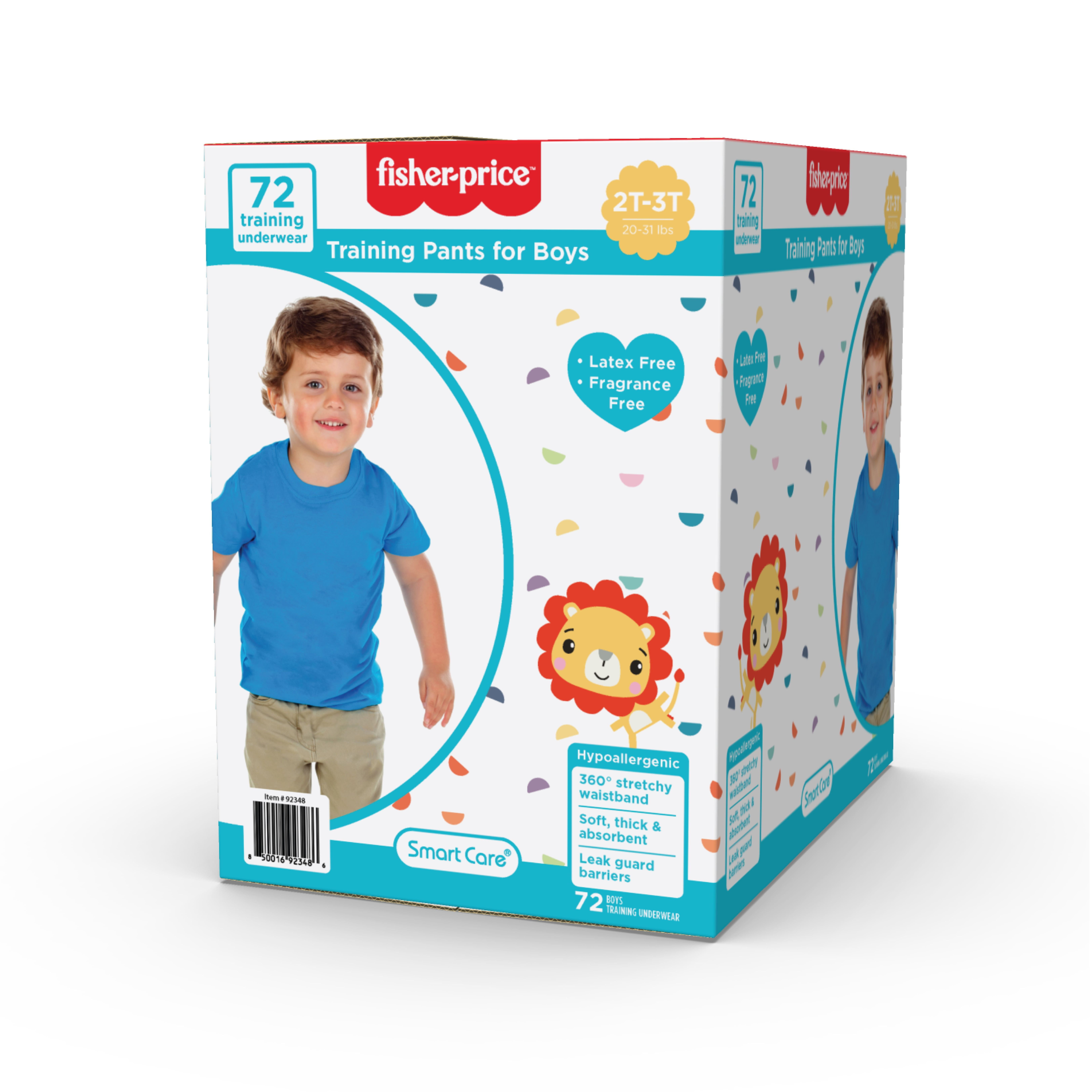 Fisher-Price Boys Pull-up Potty Training Pants, 2T-3T, 72 Count