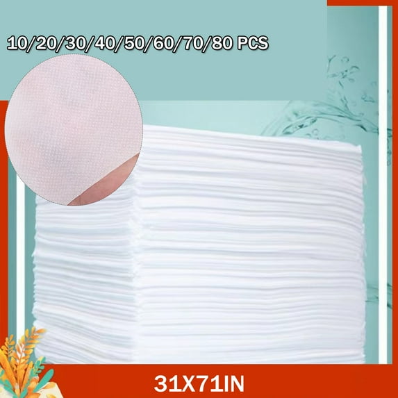 Disposable Massage Table Sheets 10//20/ 50 PCS, 71" X 31" White Spa Bed Covers, Breathable Non-Woven Fabric Sheets for Lash, Wax, Tattoo