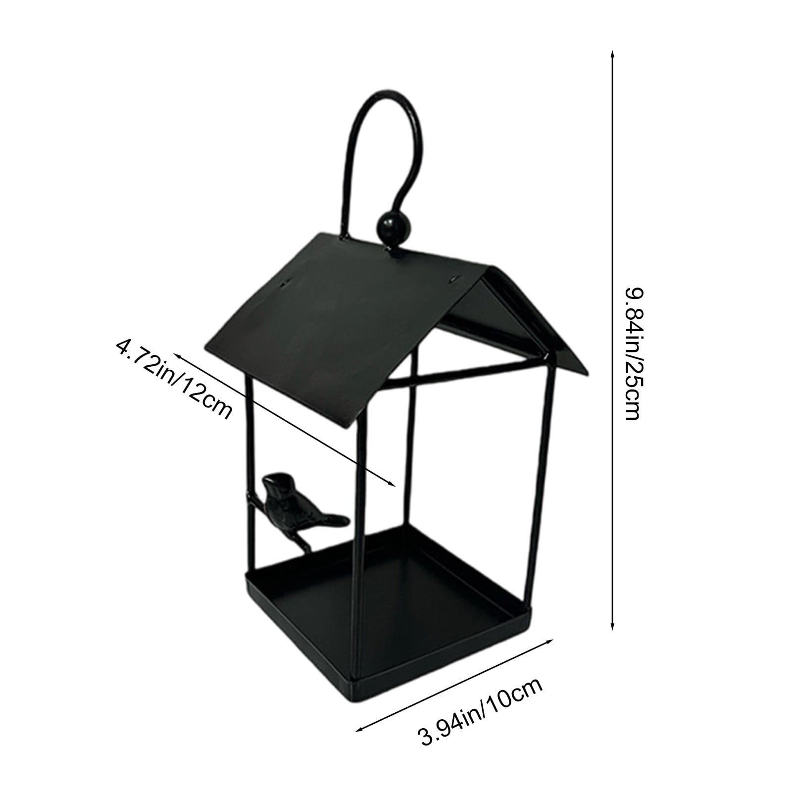 Metal Bird Feeder Hanging Tray – Rust Proof Iron Mesh Platform Tray for Small Birds, Outdoor Garden Decor with Drainage, Easy Clean Bird Feeding Station