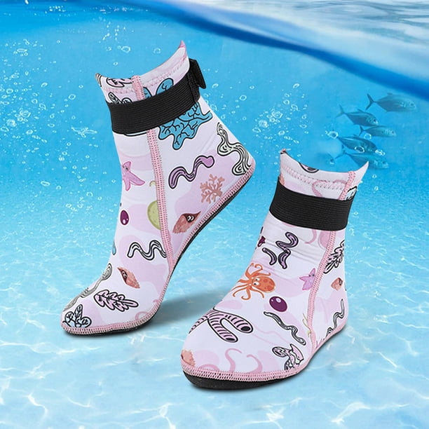 Calcetines de agua de neopreno para niños Calcetines de arena antideslizantes botas de buceo de buceo.
