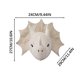 thumbnail image 3 of Fiudx Decoración de Pared con Cabeza de Peluche, Adorable Cervatillo de Peluche, Dinosaurio, Perro, Fácil Instalación, Decoración para Sala de Juegos y Dormitorio, Divertido Detalle para Habitación I, 3 of 6