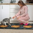 thumbnail image 4 of Halloween Kitchen Rug Set of 2 Anti Fatigue Kitchen Mats for Floor,Horror Orange Pumpkin Spooky Halloween Kitchen Rugs and Mats for Bathroom,Room Door (47x17+30x17 inches), 4 of 7