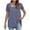 Navy, variant on Summer Plus Size Tops for Womens Fashion Casual Short Sleeve Loose T-Shirt Blouse