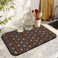 thumbnail image 3 of 2 Pack Washable Rubber Bohemian Vintage Floral Dish Drying Mats for Kitchen Counter Home Large Coffee Bar Pad Accessories and Decor for Utensils Stemware (2pcs 19.5''x12''), 3 of 6