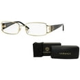 thumbnail image 2 of Versace VE1163M 1252 52M Pale Gold Rectangle Eyeglasses For Women+FREE Complimentary Eyewear Care Kit, 2 of 4