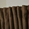 thumbnail image 5 of 3S Brother's Home Decorative Mink Curtains 100" Wide Extra Long Luxury Colors Linen Look Custom Made 5-25 Feet Made in Turkey Hang Back Tab & Rod Pocket Single Panel Home Décor (100"Wx252"L), 5 of 6