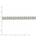thumbnail image 2 of 925 Sterling Silver 8mm Curb Chain Ankle Bracelet 10 Inch Anklet for Women and Men - 27.3 Grams, 2 of 2