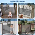 thumbnail image 6 of LAKWAR Retractable Baby Gates Dog Gates, 55in Mesh Baby & Dog Pet Safety Gate for Stairs & Doorways Accordion gate, 6 of 9