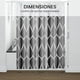 thumbnail image 2 of Cortinas para Baño SEASKY 180X180CM Impermeable Antihongos Antibacteriano Gris, 2 of 3