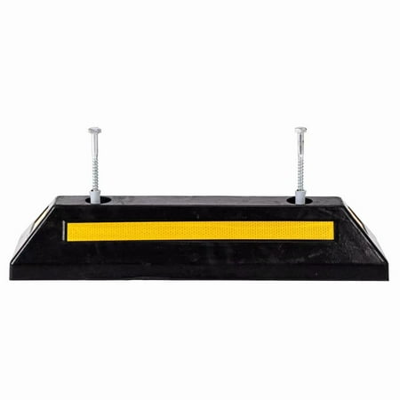 Heavy Duty Rubber Parking Curb Guide Car Garage Wheel Stop