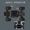 thumbnail image 2 of 1/20 2.4GHz 4CH 2WD Monster Truck All Terrain RC Car para niños (Cyan 2 Battery) Ehuebsd libre de BPA, 2 of 9
