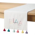 thumbnail image 1 of Holiday Time Falala Chemin de table à pompons multiples, multicolore, 33 x 182 cm, 1 pièce, 1 of 4