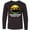 AB-Black, variant on Inktastic Yellowstone National Park with Bear Mountains and Trees Cricle Long Sleeve Youth T-Shirt