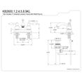 thumbnail image 2 of Kingston Brass KB2602KL Two Handle 4 in. Centerset Lavatory Faucet with Retail Pop-up, 2 of 2