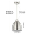 thumbnail image 4 of SAFAVIEH Raine LED Black Aluminium Outdoor Wall Sconce with Clear Glass Shade, 4 of 4