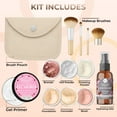 thumbnail image 2 of FLAWLESS COMPLEXION KIT (FAIR 1) Full Size Mineral Makeup Set Matte Foundation Bare Face Sheer Powder Cover, 2 of 8