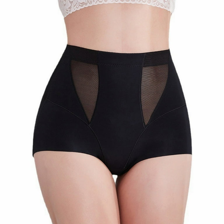 Entyinea Women's Shapewear Underpants Tummy Control Seamless Shaping Thong  Panties Body Shaper Underwear Black 3XL 