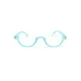 thumbnail image 4 of Bottom Half Plastic Rim Round Oval Powered Reading Glasses Blue +4.0, 4 of 4