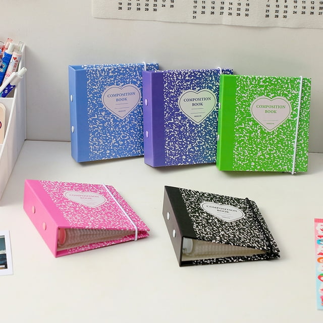 3 Inches Photo Album Inserted Type Loose-leaf Design Waterproof Dustproof Mini Photo Book for School
