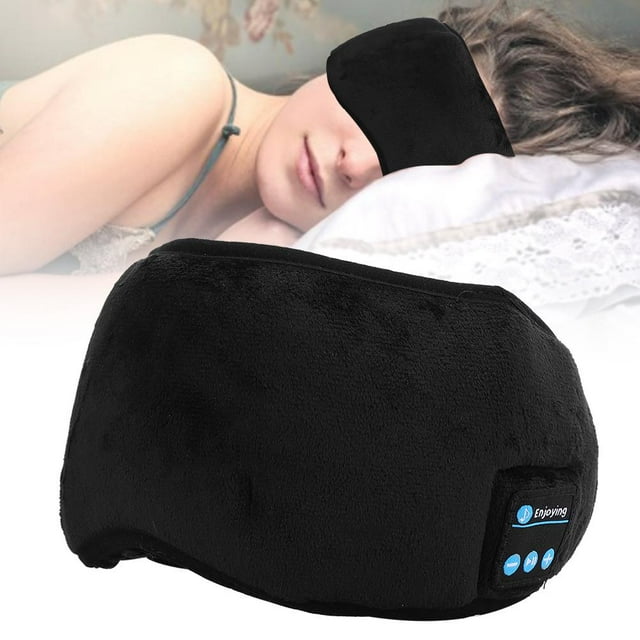 Ccdes WirelessBluetooth 5.0 Eyeshade,WirelessBluetooth 5.0 Eyeshade Cover Intelligent Sleeping Music Headphone TravelBlindfold Patch,MenWomen Intelligent Headphone Eyeshade