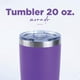 thumbnail image 4 of Vasos de Acero Inoxidable - Termo Tumbler | Vaso Térmico de 20oz - 600ml | Mantiene la Temperatura Entre 8 y 24 Horas - Bebidas Frías y Calientes | Tapa Antiderrame - Ideal para violeta 20oz - 600ml NORDAY 20TBLACK, 4 of 6
