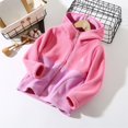thumbnail image 2 of Otqutp Toddler Coat Toddler Girls Boys Autumn Winter Color Long Sleeve Thick Plush Zipper with Hat Standing Collar Coat for 0 To 5 Years(Pink,3-4 Years), 2 of 4