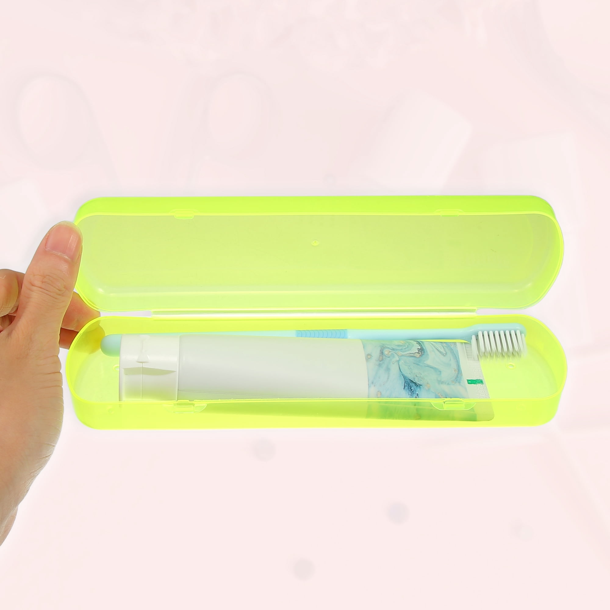 Unique Bargains Toothbrush Travel Case, Lightweight and Durable Holder for Travel Yellow