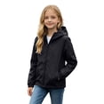 thumbnail image 3 of Kids Boys Girls Hoodie Jacket 2 Pack Hooded Lightweight Windbreaker Jackets Full Zip Outerwear Waterproo𝐟 Uniform Trench Coat, 3 of 8