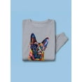 thumbnail image 3 of Pastell Colorful German Sheperd Sweatshirt Women -Weekday Best Designs, Female 3X-Large, 3 of 4