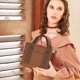 thumbnail image 3 of Fiudx Ofertas flash Artículos en oferta Bolso de lona de moda, bolso de mano, bolso de almacenamiento, bolso con múltiples bolsillos, bolso con asa, 3 of 5