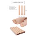 thumbnail image 5 of HUSERYT 5pcs Fabric Toe Separator Finger Protector Applicator Corn Callus Remover Bunion Corrector Pedicure Tools Pain Relief Tube Foot Care, 5 of 5