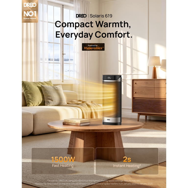 Fast-Heating Oscillating Space Heater photo 2