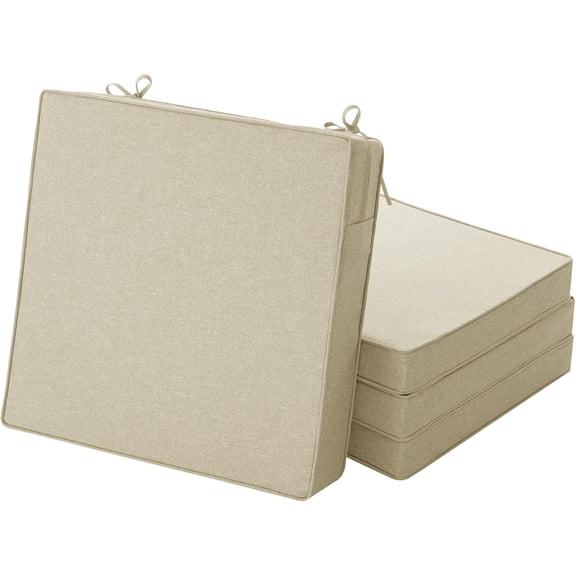 Outdoor Chair Cushions, Set of 4, 19 x 19 Inch,