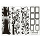 thumbnail image 1 of Calcomanía de pared con árbol genealógico grande, marco de fotos negro para bricolaje, decoración de pared con árbol, calcomanía artística para decoración del hogar y la sala de estar, 1 of 7