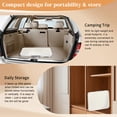 thumbnail image 6 of Alvantor 2.3FT Portable Folding Camping Table,Aluminum Alloy Frame with Fiberboard Top,White,27.56 x 19.69 x 23.62 in, 6 of 13