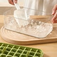thumbnail image 5 of Ice Cube Tray for Freezer, 64 Nuggets Ice Cubes Molds with Lid and Bin, Silicone Ice Freezer Container, Spill- Removable Lid & Ice Scoop, for Whiskey,Cocktail ,Green, 5 of 11