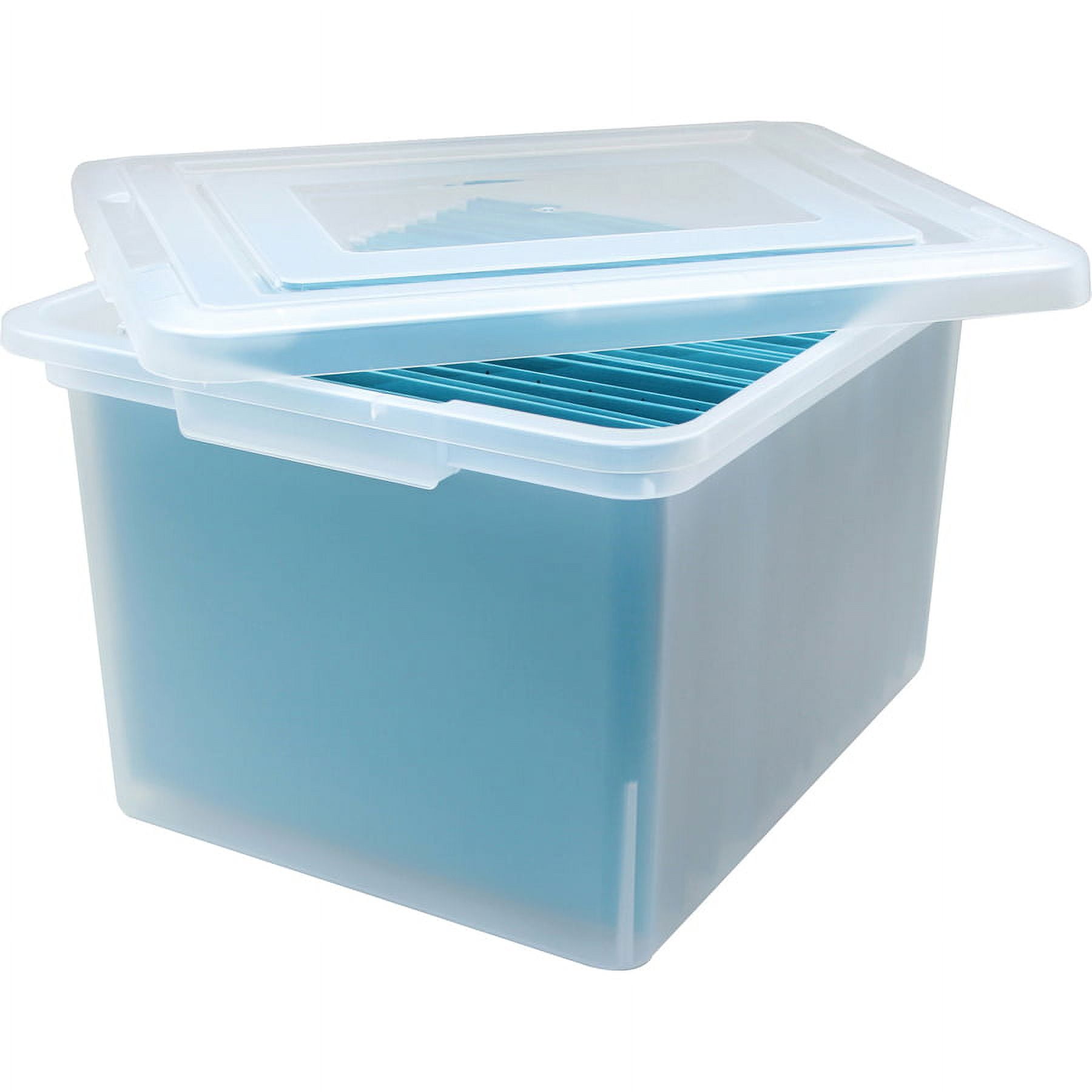 Lorell Letter/legal File Box -Media Size Supported: Letter, Legal - Interlocking External Dimensions: 14.2" Width X 18" Depth X 10.8"Height, Plastic