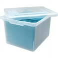 thumbnail image 3 of Lorell, LLR68925CT, Letter/Legal Plastic File Box, 4 / Carton, Clear, 3 of 3