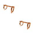 thumbnail image 3 of bedienty Couverture à Bretelles en Cuir Réglable pour Jardin Vacances Randonnée Camping Tapis de Yoga pour Enfants Orange 2Ensemble, 3 of 6