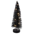thumbnail image 3 of Set de Árboles de Cepillo para Botellas Vickerman Iluminados Negros de 20-25-30 cm, 3 of 5