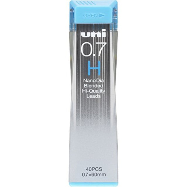 Total 60 leads Japanese Stationery Original Package. uni Mechanical Pencil Lead Nano Dia 20 leads x 3 Packs 0.5mm, Blue