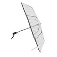 thumbnail image 4 of Clear Umbrella, High Density Black Ribs Compact Umbrella Transparent  for Travel, 4 of 8