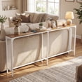 thumbnail image 4 of Gymax 71'' Console Table w/Power Outlet Metal Frame for Hallway Foyer Living Room Natural & White, 4 of 10