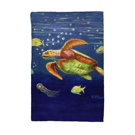 

Betsydrake KT1168 16 x 25 in. Dicks Sea Turtle Kitchen Towel